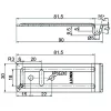 Oldalfal kapocs ellendarab 90 x 30