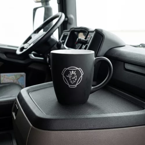 SCANIA bögre fekete 