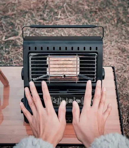 Gázos grillező / hősugárzó hordozható