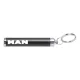 MAN Mini LED Kulcstartó Fekete