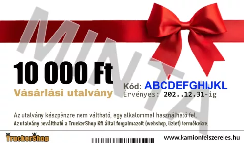 Vásárlási utalvány 10000 Ft