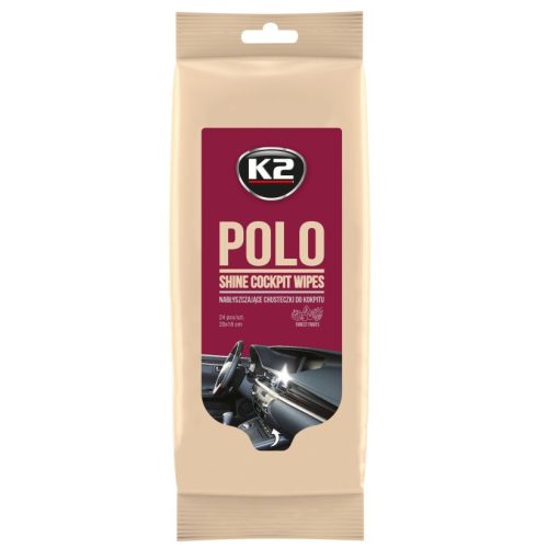 K2 POLO műszerfal ápoló törlőkendő 25db