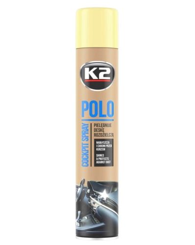 K2 POLO műszerfal ápoló spray 750ml VANÍLIA