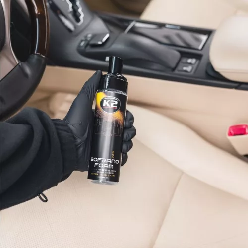 K2 SOFRANO FOAM PRO bőrtisztító és ápoló aktív hab 200 ml