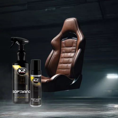 K2 SOFRANO FOAM PRO bőrtisztító és ápoló aktív hab 200 ml