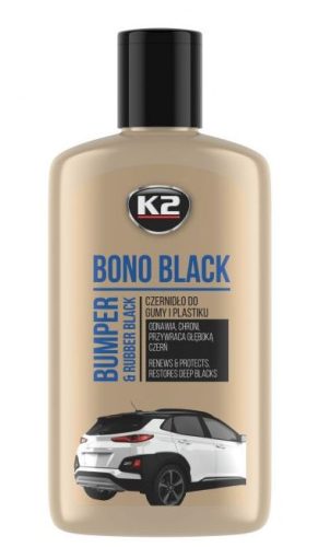 K2 BONO BLACK kültéri műanyag felújító folyadék FEKETE 200ml