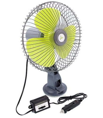 Ventillátor 12V tapadókorongos (20cm) két fokozatú