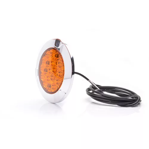 LED irányjelző króm gyűrűvel 12/24V