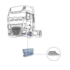 Daf XF106 alsó lépcsőbetét BAL
