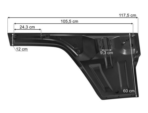 Daf XF 2021 ajtó hosszabbítás Bal külső