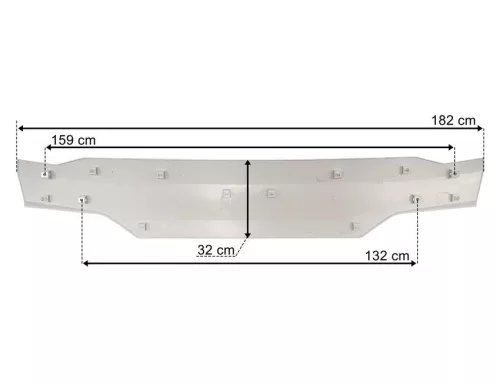 Daf XF 2021 hűtőrács felső panel