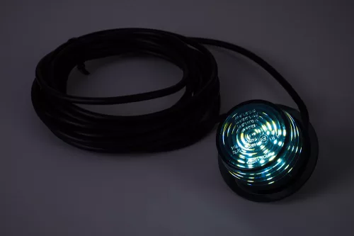 Amerikai helyzetjelző búra/betét LED-es FEHÉR 12/24V FÜST BÚRÁVAL