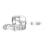 Man TGX/TGS sarokelem / fülke borítás JOBB