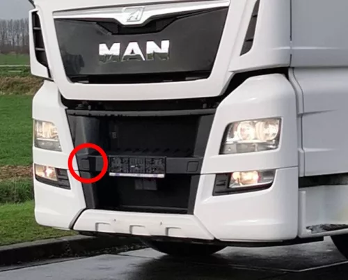 Man TGX Euro6 lökhárító borítás Jobb, Szürke