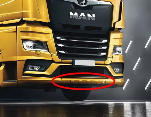 Man TGX / TGS 2021 lökhárító közép rész SZÜRKE