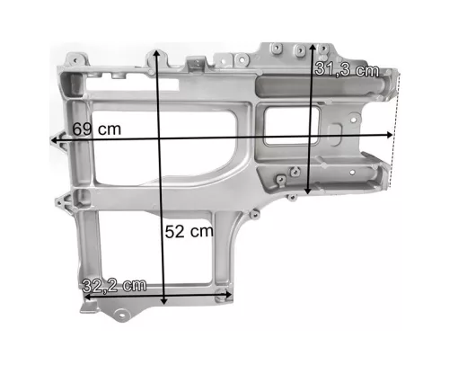 Man TGX / TGS 2021 első sárvédő hátsó tartó Bal