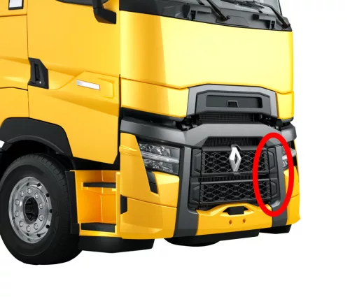 Renault T széria 2021-től hűtőrács oldalsó takaróelem BAL
