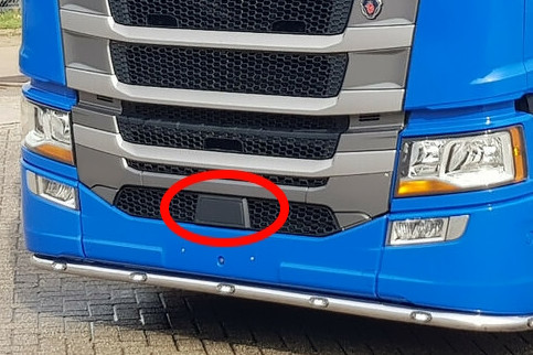 Scania S 2017-től első lökhárító burkolat / radar burkolat