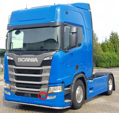 Scania R 2017-től hűtőrács elem "A"  BAL