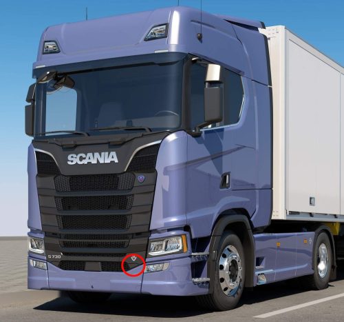 Scania S széria hűtőrács elem "A"  BAL