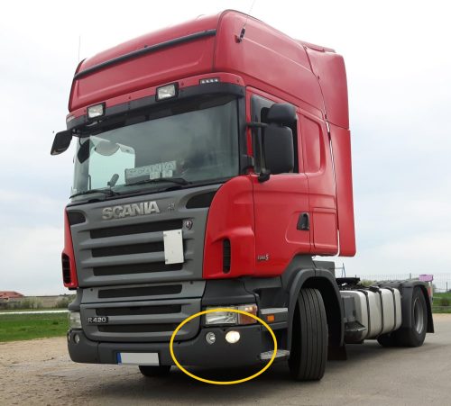Scania R / P / G 2005-2010 első lökhárító sarok BAL, ALACSONY