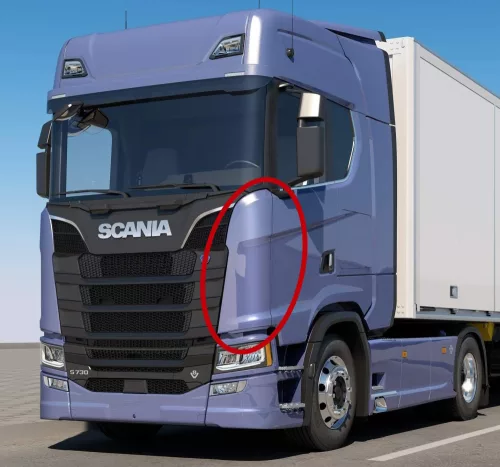Scania S széria sarokelem BAL 113,5cm