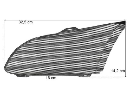 Scania R / P / G 2005-2010 légbeömlő rács JOBB, közép / magas