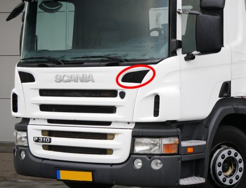 Scania R / P / G 2005-2010 légbeömlő rács BAL, alacsony