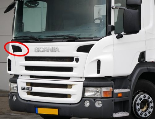 Scania R / P / G 2005-2010 légbeömlő rács JOBB, alacsony