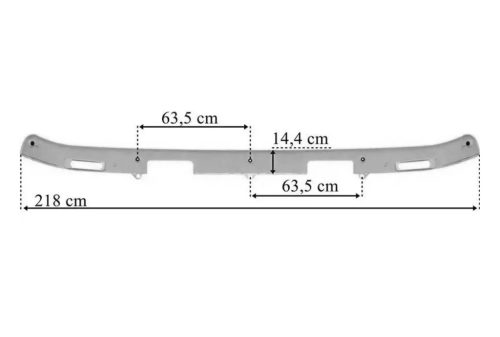 Scania R / P / G 2005-2010 napellenző 4 lámpás FELSŐ, KIVÁGOTT