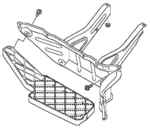 Scania R / P / G 2005-2010 felső lépcső Jobb