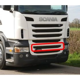   Scania R / P / G 2010-2016 alsó hűtőrács felső betét, magas, V8