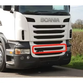   Scania R / P / G 2010-2016 alsó hűtőrács felső betét, magas, V8