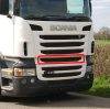 Scania R / P / G 2010-2016 középső hűtőrács betét CR fülke