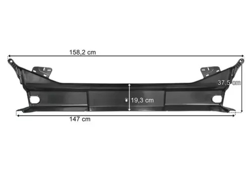Scania S széria első lökhárító közép rész 37,5cm