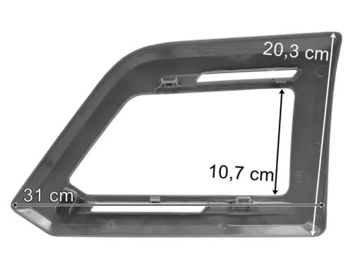 Scania S széria tető fényszóró keret JOBB, ALACSONY, SZÜRKE