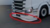 Scania S széria lökhárító spoiler Hullámos 9cm