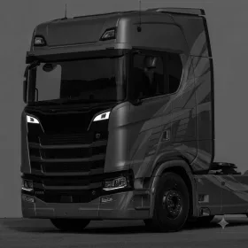   Scania S széria kiegészítő fényszóró takaró fedél KIVÁGOTT
