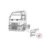 Volvo FH / FM fellépő Belső Fedél