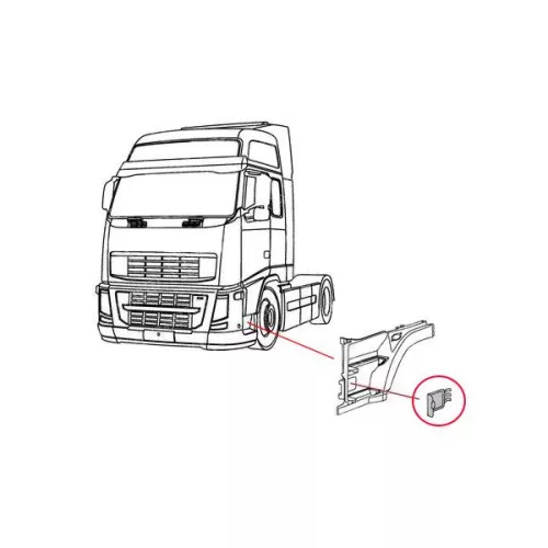 Volvo FH / FM fellépő Belső Fedél
