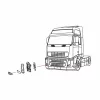 Volvo FH ködlámpa Borítás JOBB