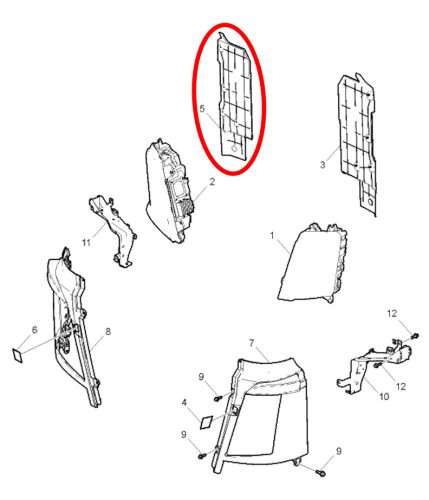 Volvo FH4 takaróelem a fényszóró mögé JOBB