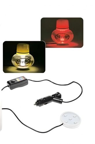 Szivargyújtós illatosító megvilágító LED lámpa 12/24V RGB