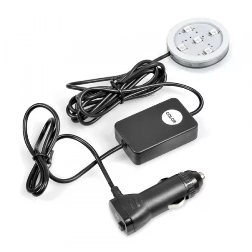 Szivargyújtós illatosító megvilágító LED lámpa 12/24V RGB