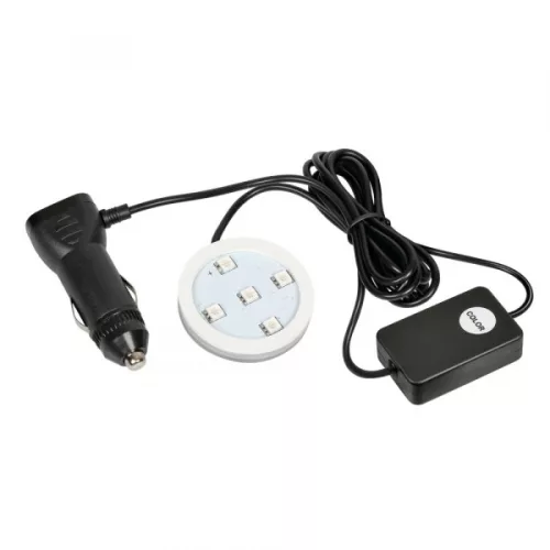 Szivargyújtós illatosító megvilágító LED lámpa 12/24V RGB