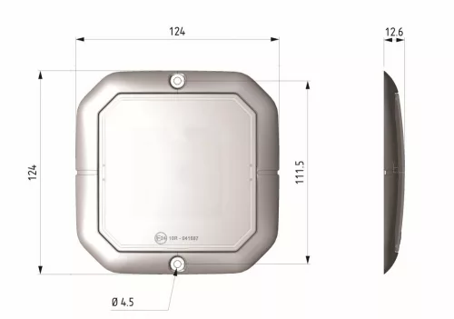 Vignal LED belső világítás NÉGYZET 10-30V