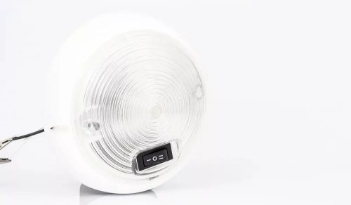 LED belső világítás kapcsolóval 143mm fehér gyűrűvel