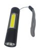 MINI zseblámpa XPE/COB  LED tölthető 8,5cm