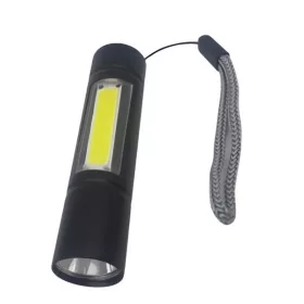 MINI zseblámpa XPE/COB  LED tölthető 8,5cm