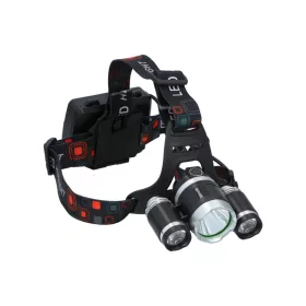 3 CREE T6 LED-es fejlámpa, elemes